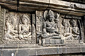 Prambanan - Candi Lara Jonggrang, the Shiva Temple, panels with reliefs of lokapala (dikpala) the protectors of the directions. 